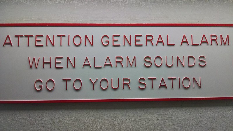 fire alarm sign