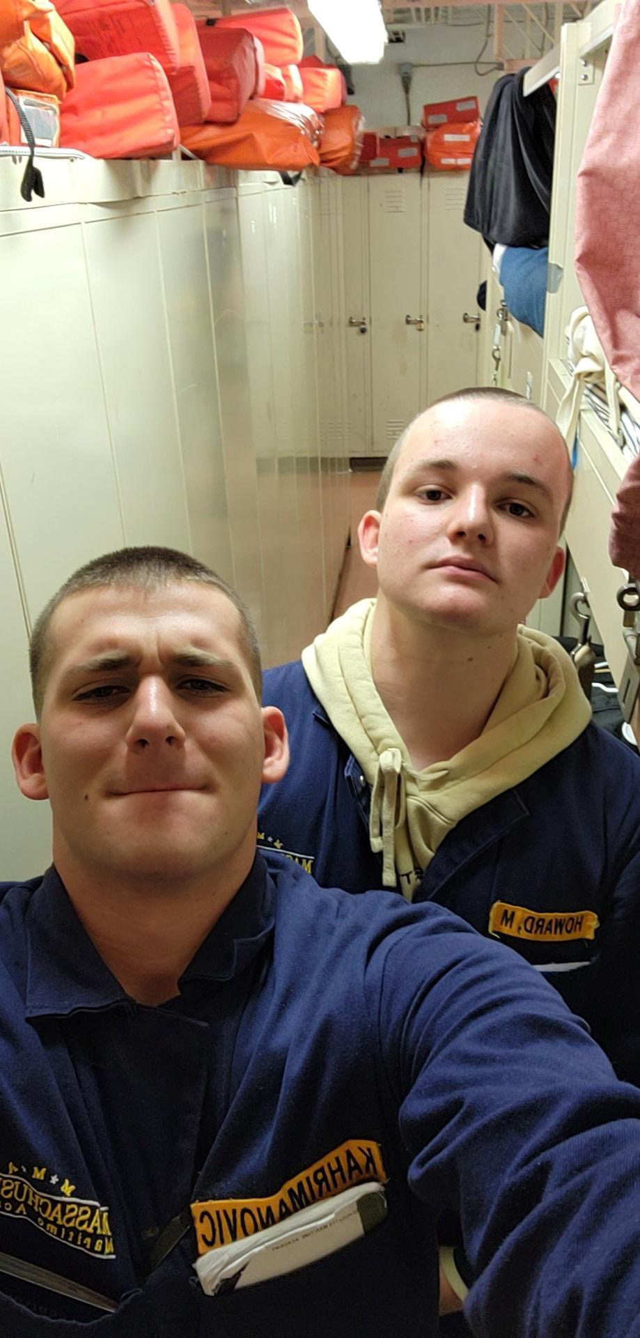 two cadets take selfie