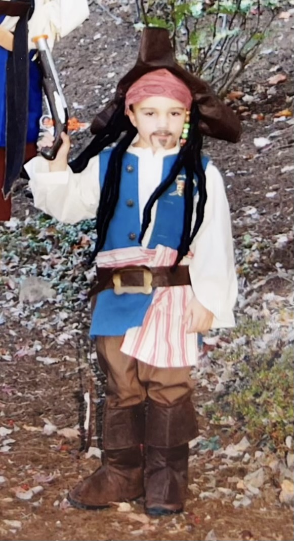 young Thor as a pirate