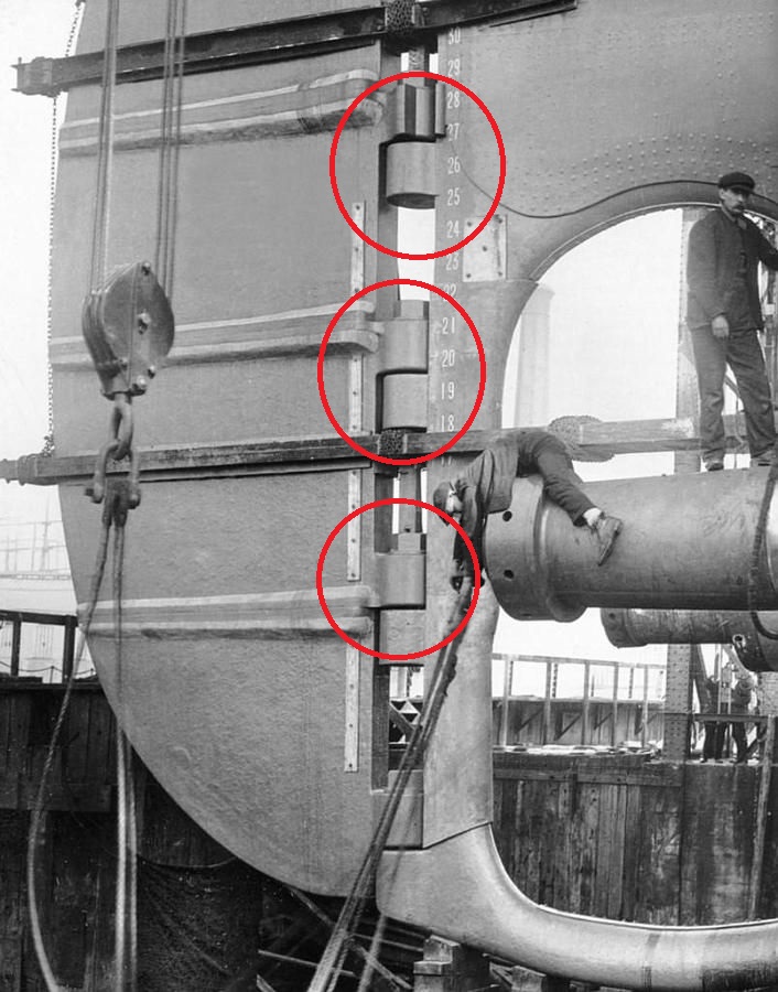 titanic's rudder