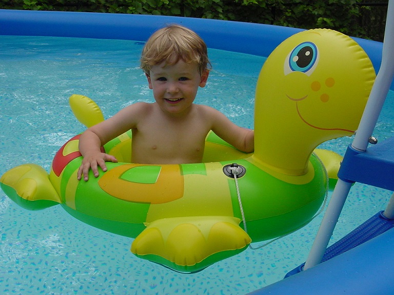 baby troy on a boat