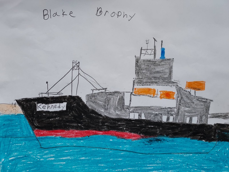 student drawing of TS Kennedy