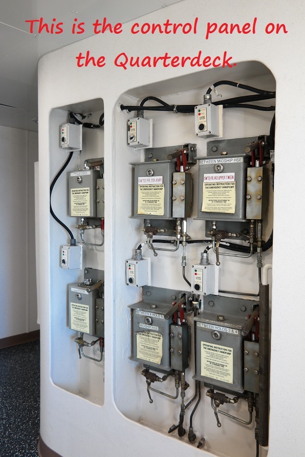 control panel on the quarterdeck