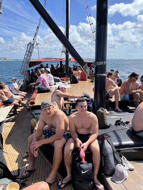 cadets on sailing ship