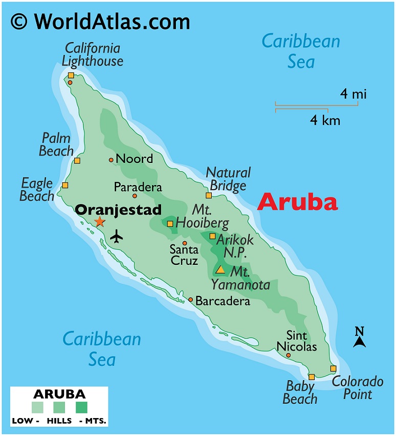 aruba map