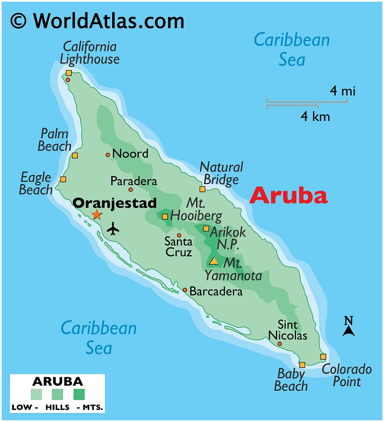 aruba map
