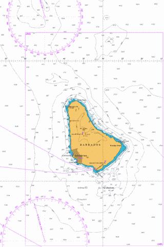 nautical chart Barbados