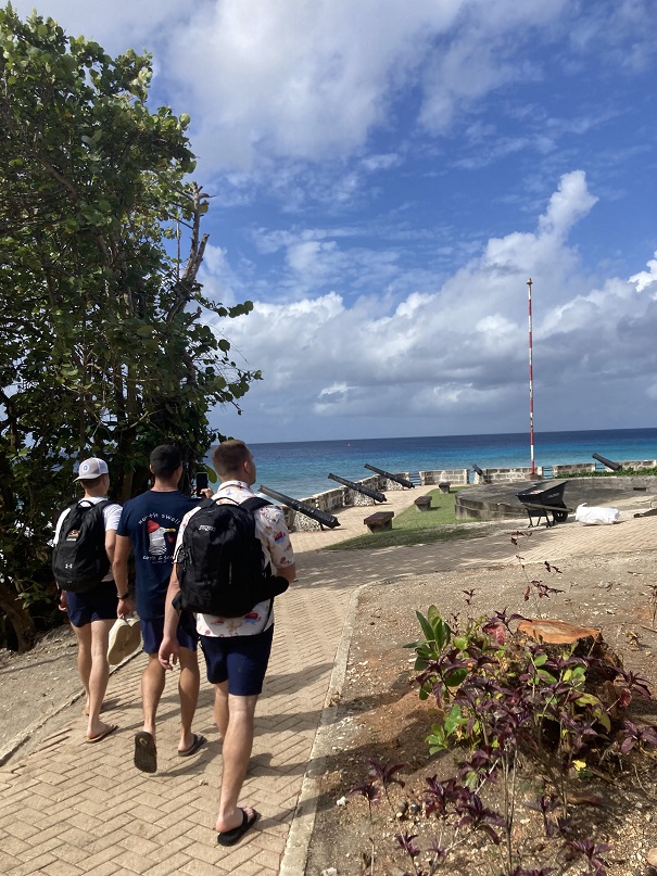 cadets on boardwalk