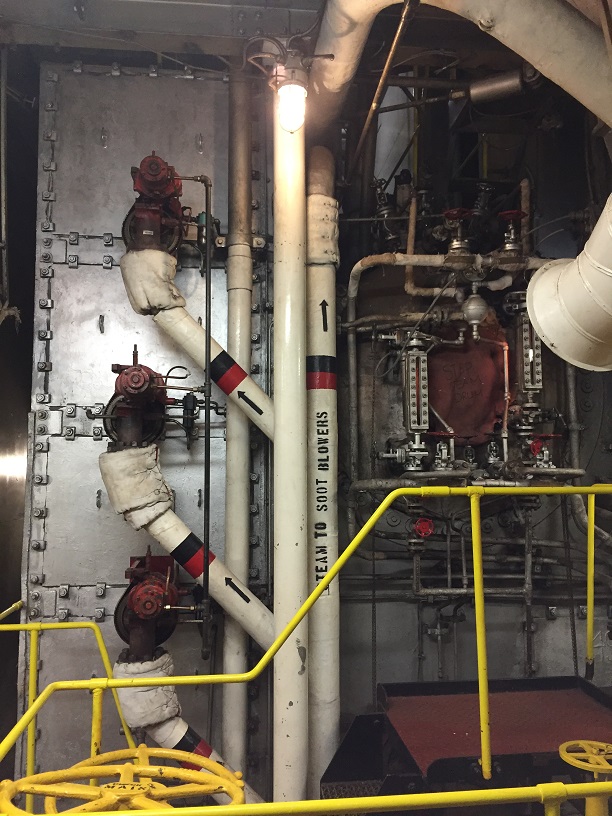 boiler in engine room