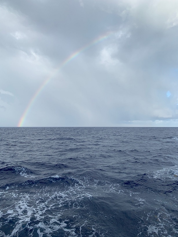 rainbow at sea