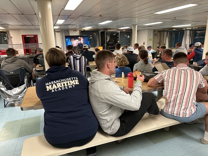 cadets watch super bowl