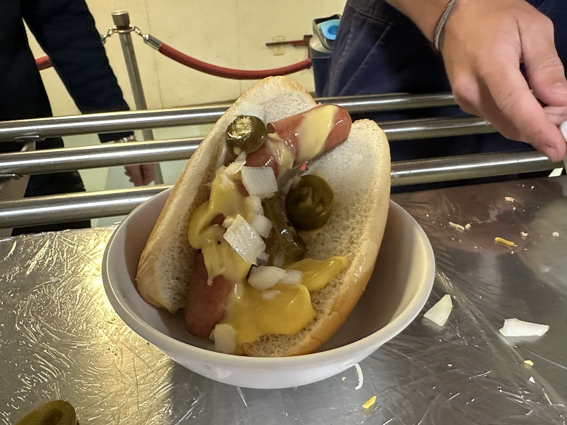 cadets eat snacks at super bowl party