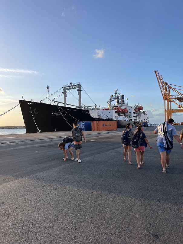 cadets walking back to ship