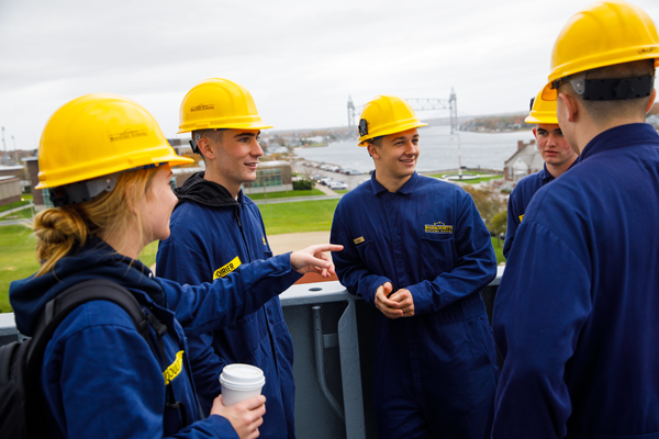 cadets on the training ship