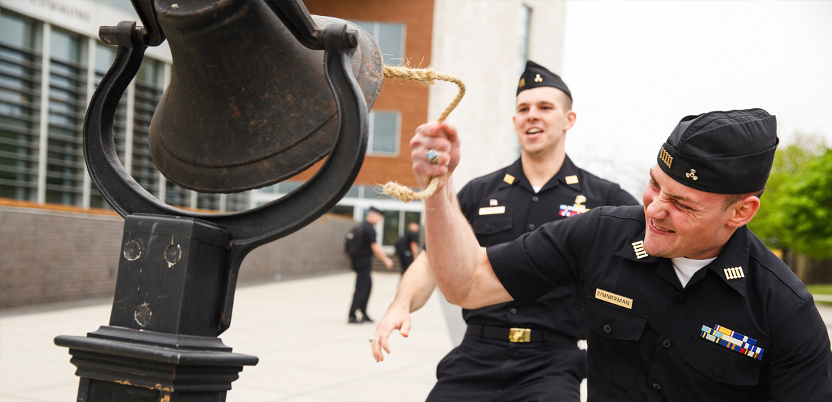 cadets ringing the bell