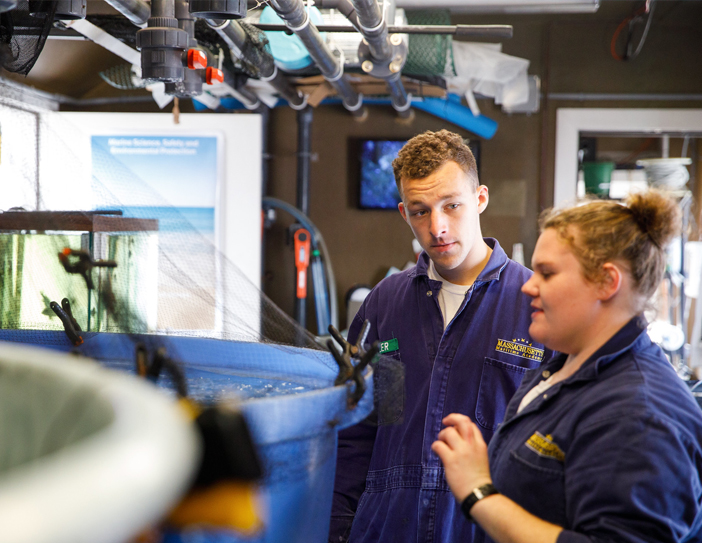 cadets in our marine lab