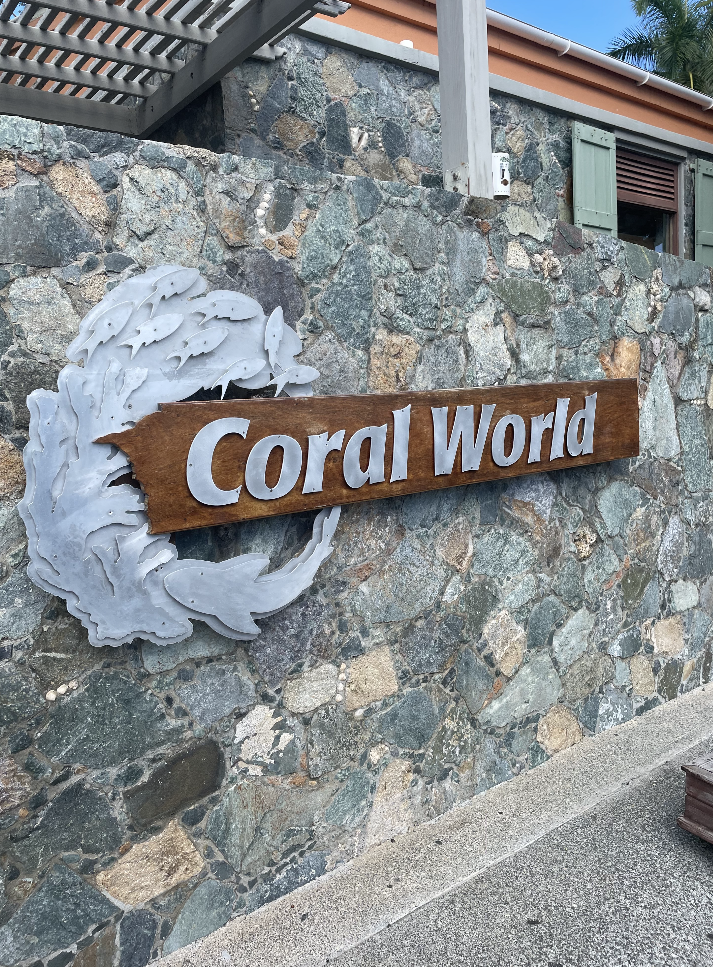 coral world sign