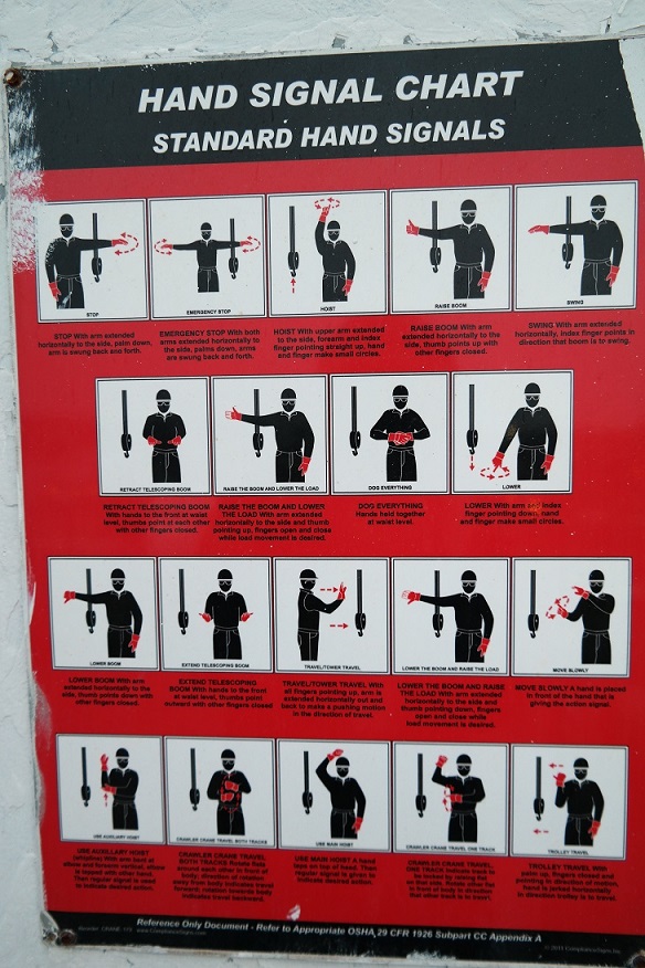 crane hand signal chart