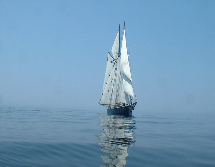 the Earnestina tall ship