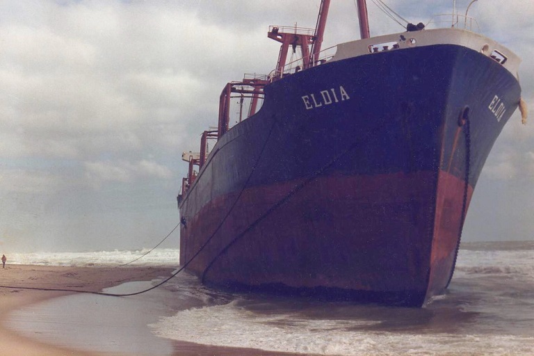 closeup of elida ship