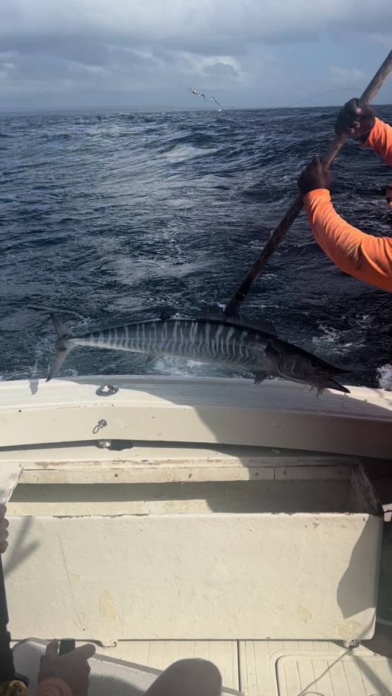 cadet catching fish