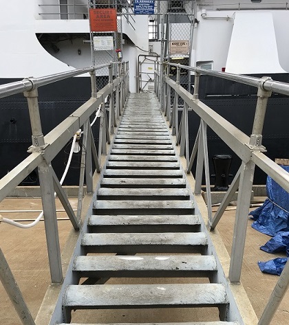 looking up gangway