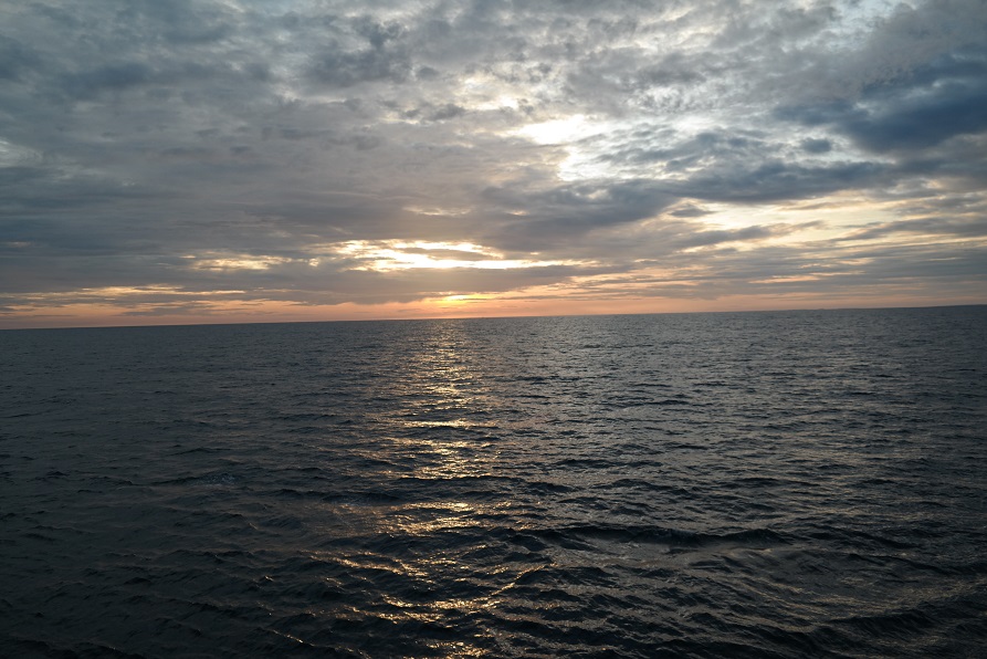 horizon at sunset