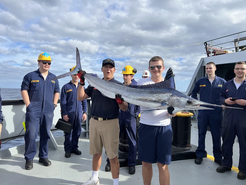 cadets holding out white marlin