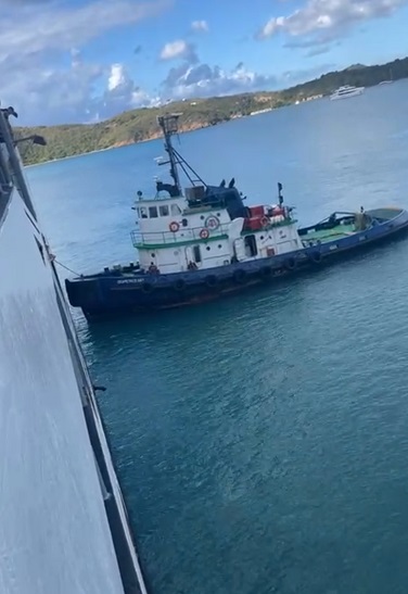 tug from ship