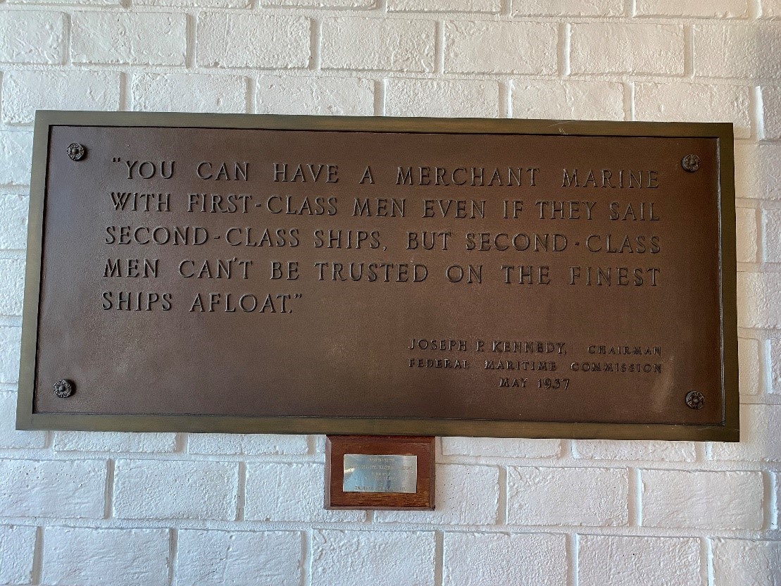 plaque with quote