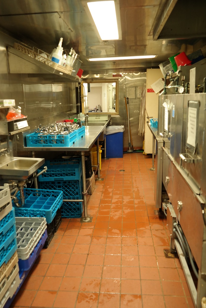 cadets working in scullery with dishes