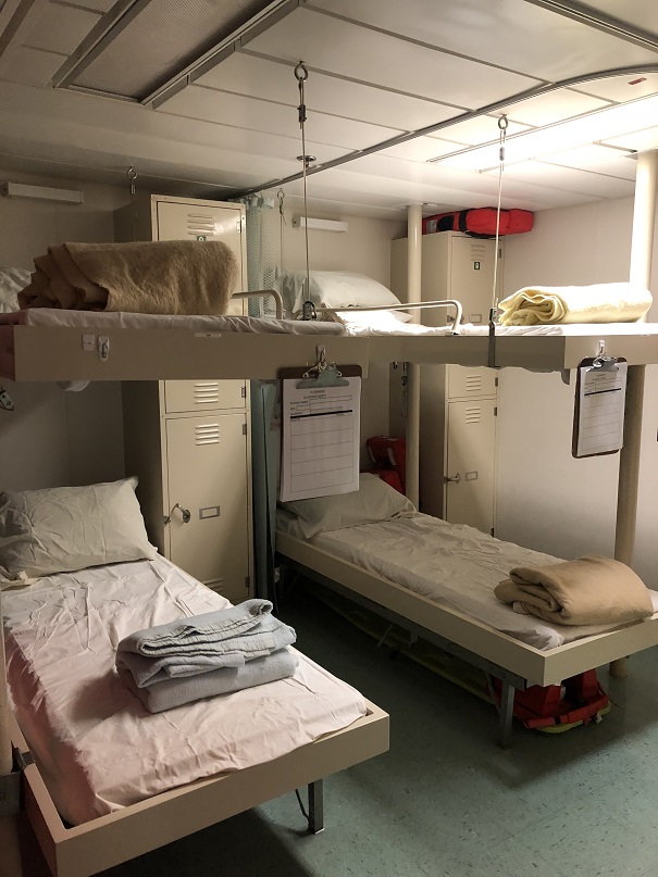 beds in sick bay