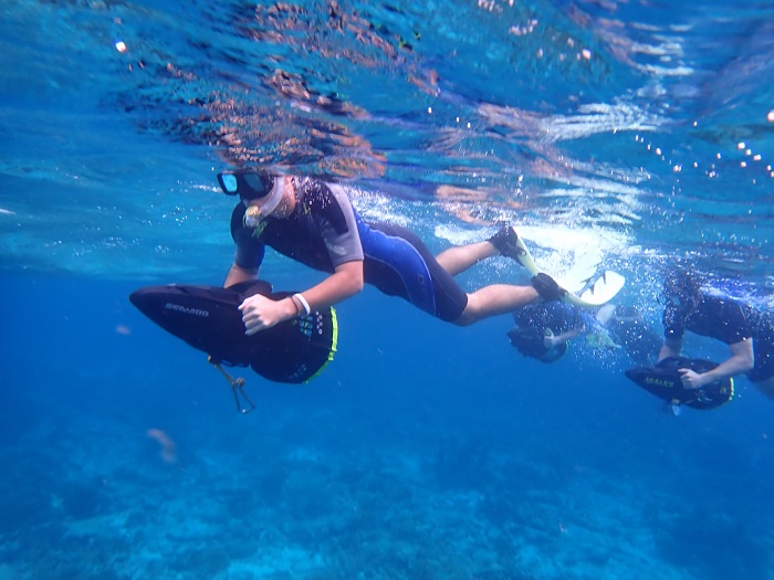 cadet snorkeling