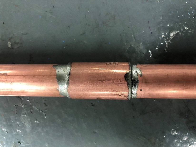 soldered pipe