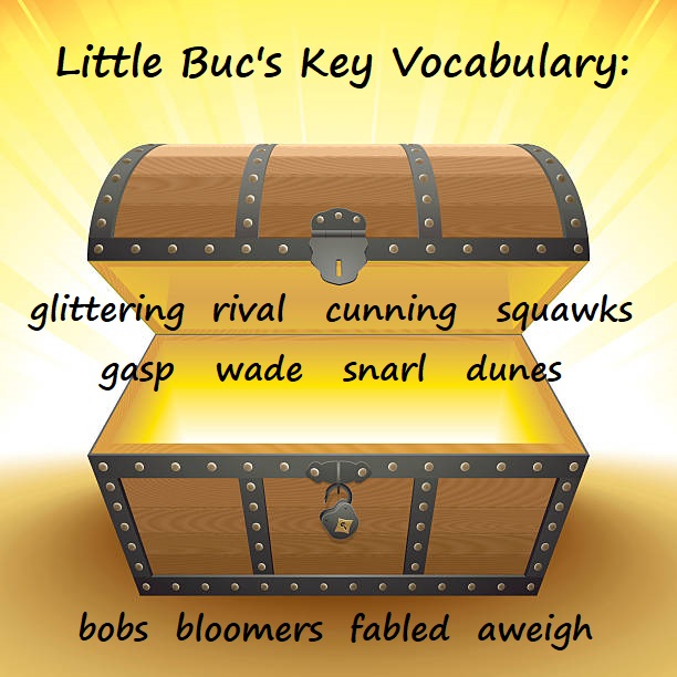 treasure chest with vocab words