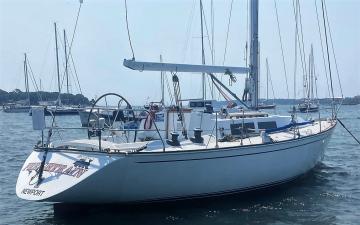 ` shown from aft in water