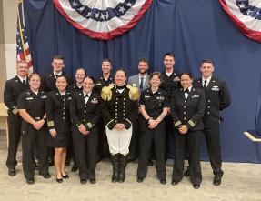 students with Captain