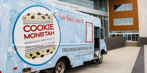 cookie monstah truck on campus for SGA event