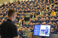 C/C's listen in on a meeting out uniforms standards